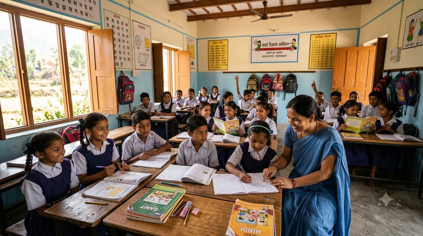 A rural classroom reflecting our rural development commitment