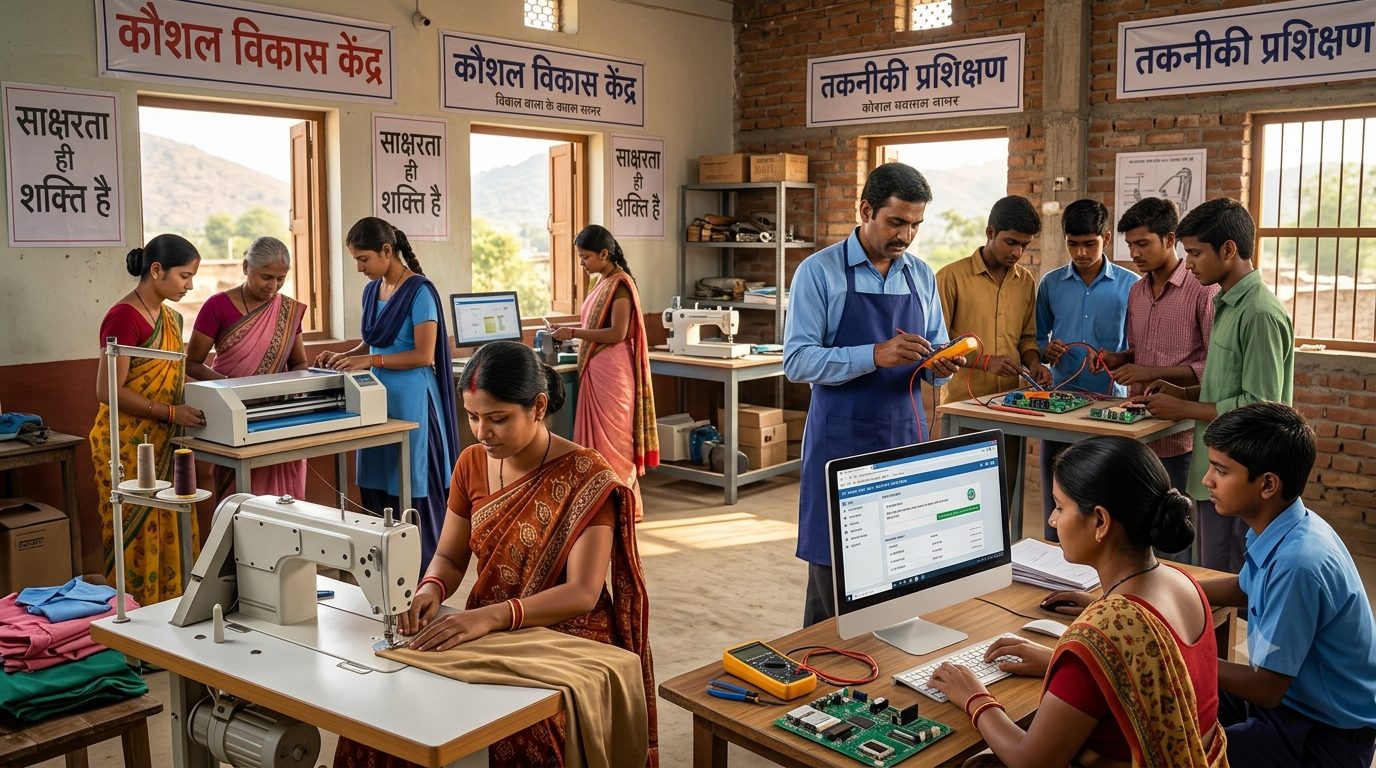 Vocational and skill development training centre for tailoring and electronics