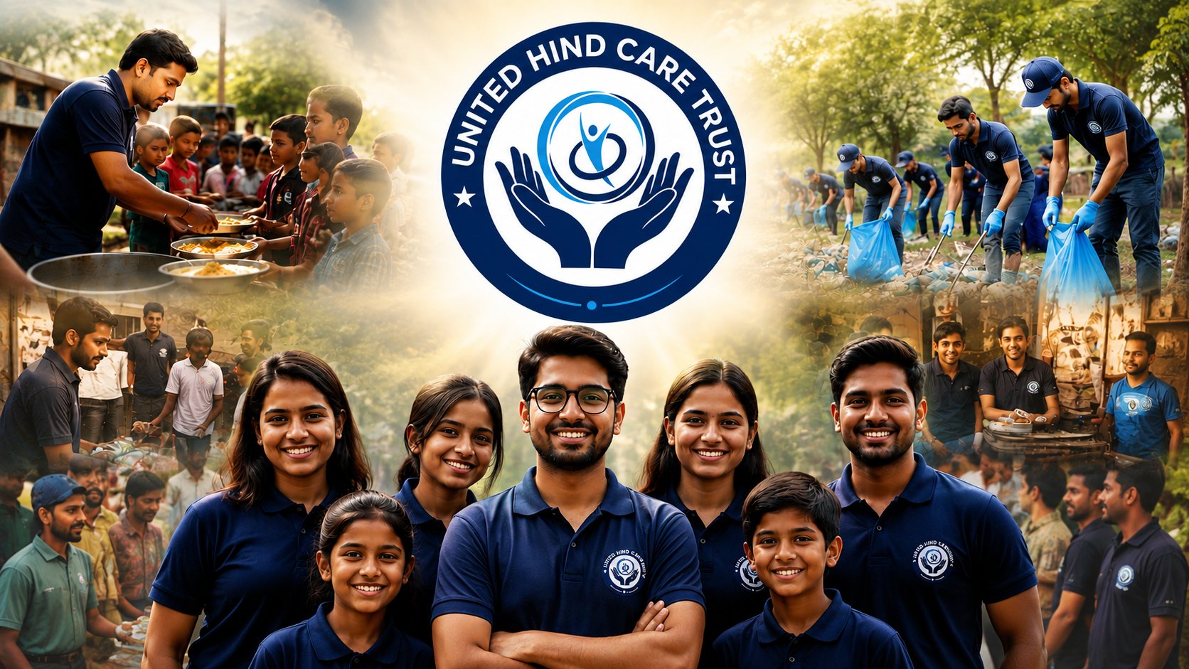 United Hind Care Trust volunteers at work in the community